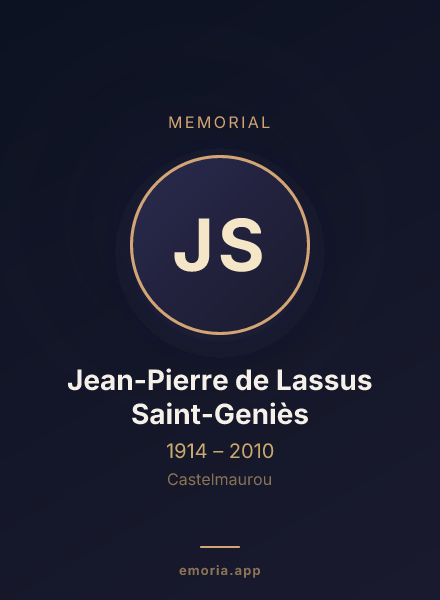 Memorial portrait of Jean-Pierre de Lassus Saint-Geniès