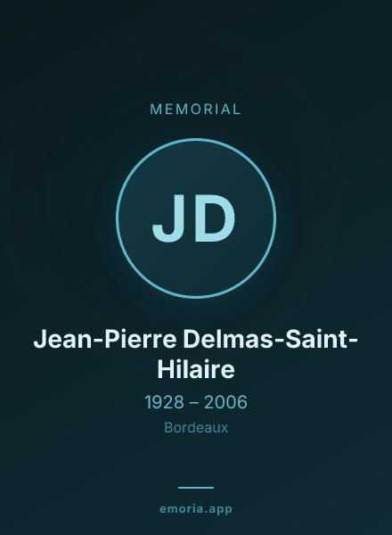 Memorial portrait of Jean-Pierre Delmas-Saint-Hilaire