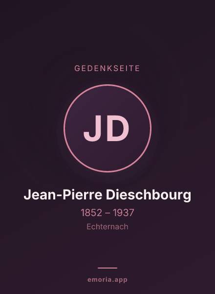 Gedenkportrait von Jean-Pierre Dieschbourg