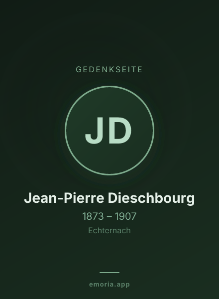Gedenkportrait von Jean-Pierre Dieschbourg