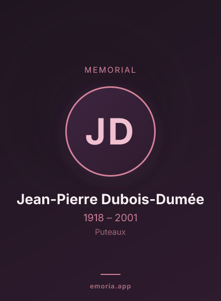 Memorial portrait of Jean-Pierre Dubois-Dumée