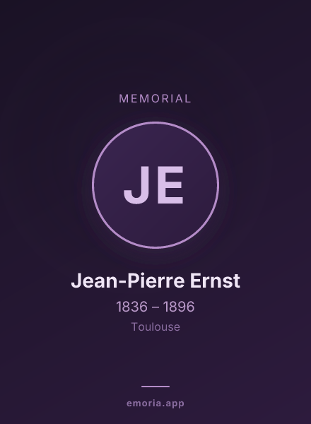 Memorial portrait of Jean-Pierre Ernst