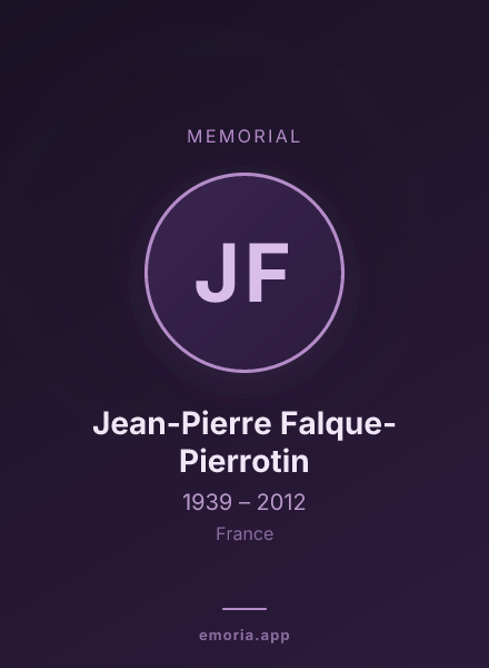 Memorial portrait of Jean-Pierre Falque-Pierrotin