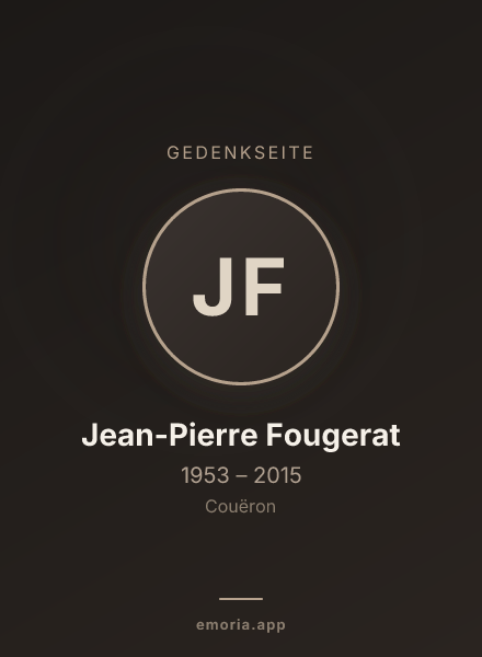 Gedenkportrait von Jean-Pierre Fougerat