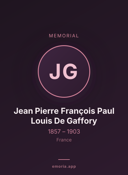Memorial portrait of Jean Pierre François Paul Louis De Gaffory