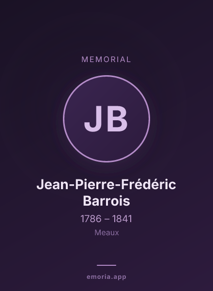 Memorial portrait of Jean-Pierre-Frédéric Barrois