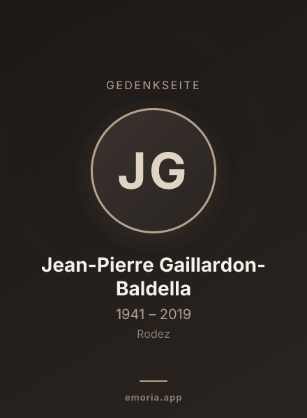 Gedenkportrait von Jean-Pierre Gaillardon-Baldella