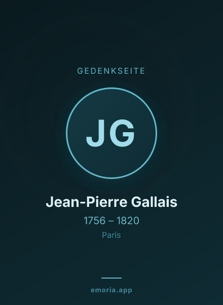 Gedenkportrait von Jean-Pierre Gallais