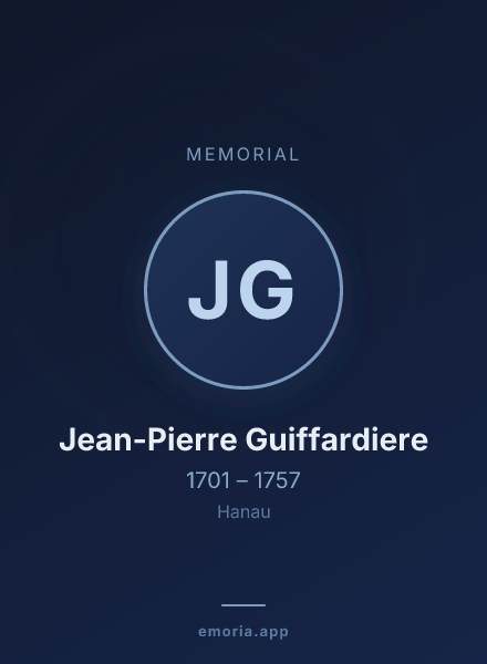 Memorial portrait of Jean-Pierre Guiffardiere