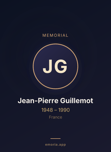 Memorial portrait of Jean-Pierre Guillemot