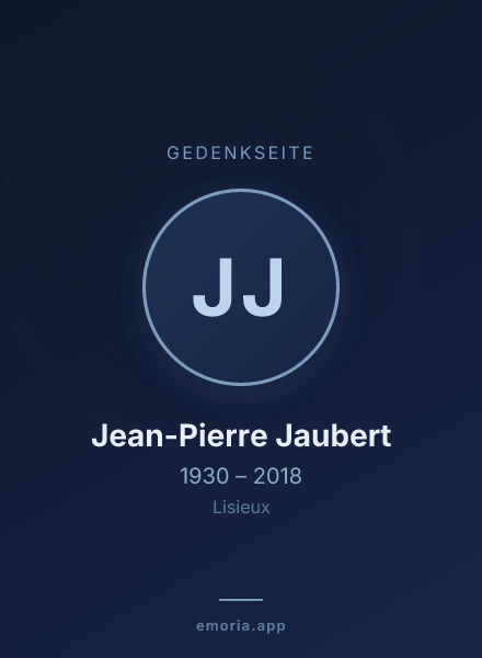 Gedenkportrait von Jean-Pierre Jaubert