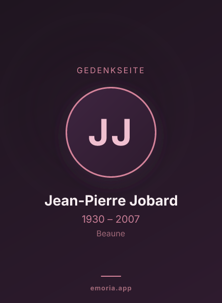 Gedenkportrait von Jean-Pierre Jobard