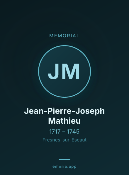 Memorial portrait of Jean-Pierre-Joseph Mathieu