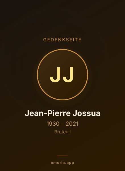 Gedenkportrait von Jean-Pierre Jossua