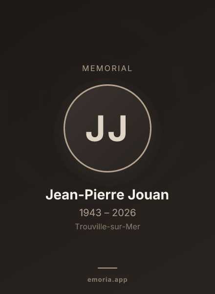Memorial portrait of Jean-Pierre Jouan