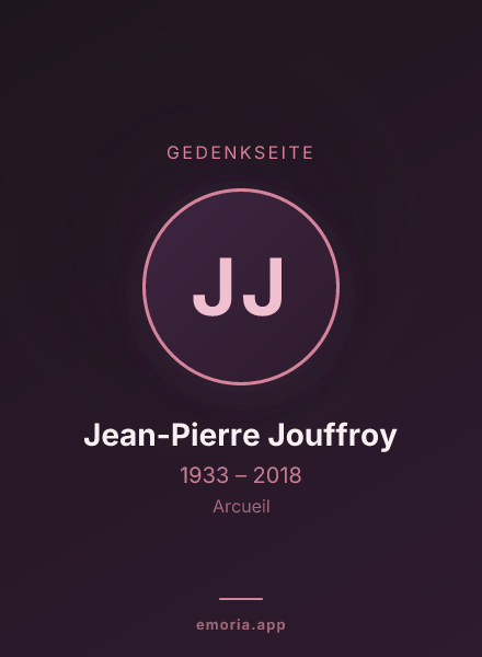 Gedenkportrait von Jean-Pierre Jouffroy