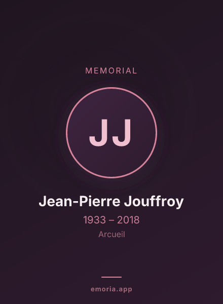 Memorial portrait of Jean-Pierre Jouffroy