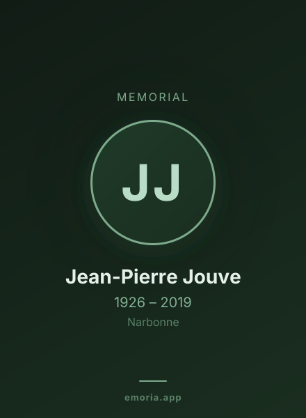 Memorial portrait of Jean-Pierre Jouve