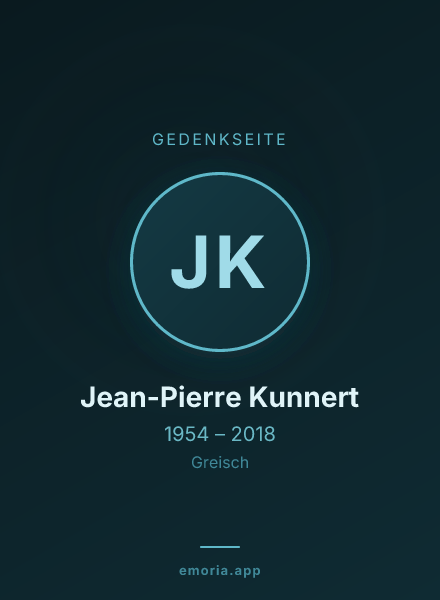 Gedenkportrait von Jean-Pierre Kunnert