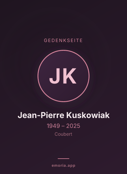 Gedenkportrait von Jean-Pierre Kuskowiak