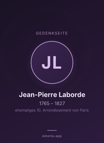 Gedenkportrait von Jean-Pierre Laborde