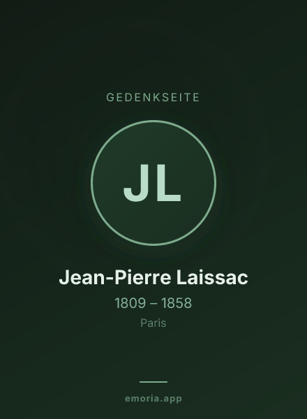 Gedenkportrait von Jean-Pierre Laissac