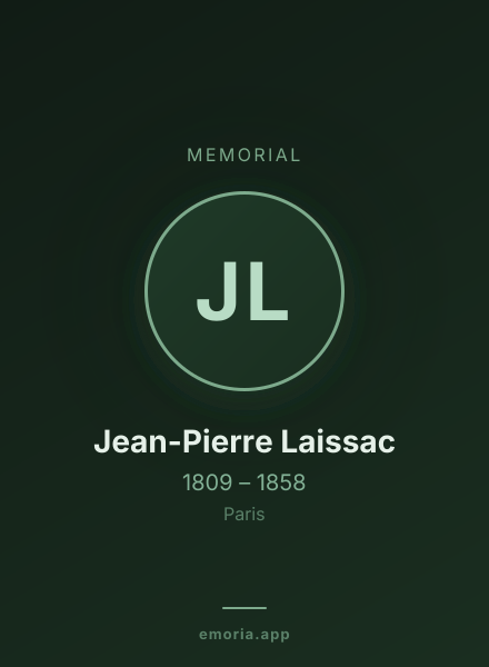 Memorial portrait of Jean-Pierre Laissac