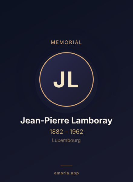 Memorial portrait of Jean-Pierre Lamboray