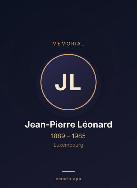 Memorial portrait of Jean-Pierre Léonard