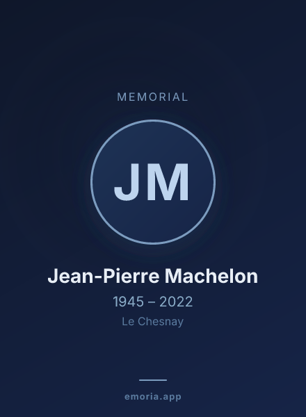 Memorial portrait of Jean-Pierre Machelon