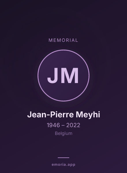 Memorial portrait of Jean-Pierre Meyhi
