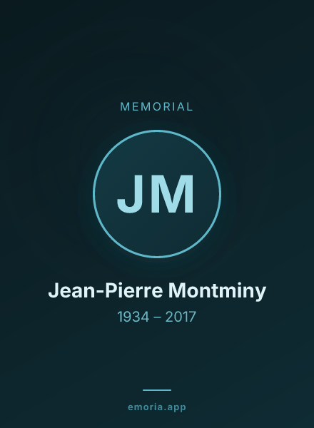 Memorial portrait of Jean-Pierre Montminy