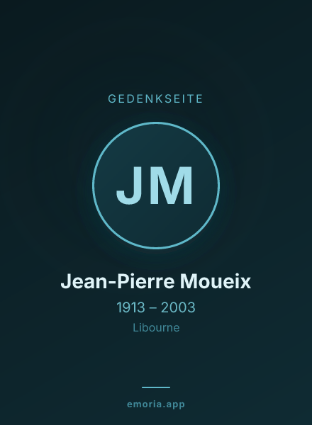 Gedenkportrait von Jean-Pierre Moueix