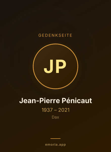 Gedenkportrait von Jean-Pierre Pénicaut