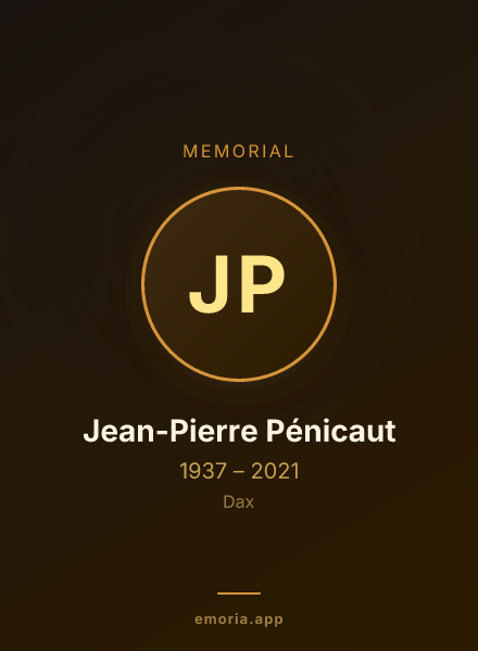 Memorial portrait of Jean-Pierre Pénicaut