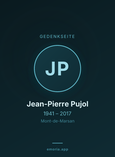 Gedenkportrait von Jean-Pierre Pujol