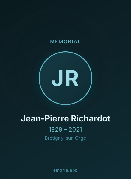 Memorial portrait of Jean-Pierre Richardot