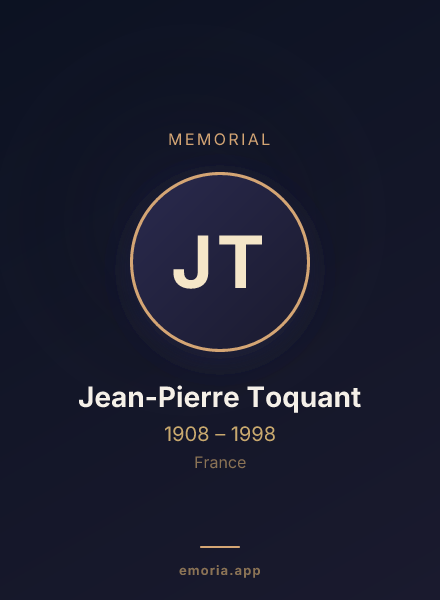 Memorial portrait of Jean-Pierre Toquant