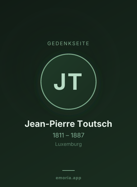 Gedenkportrait von Jean-Pierre Toutsch
