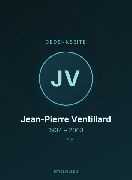 Gedenkportrait von Jean-Pierre Ventillard