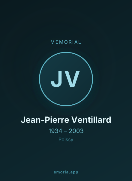 Memorial portrait of Jean-Pierre Ventillard