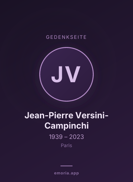 Gedenkportrait von Jean-Pierre Versini-Campinchi