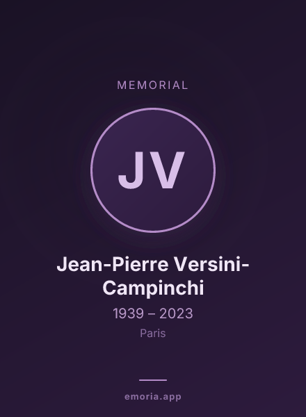 Memorial portrait of Jean-Pierre Versini-Campinchi