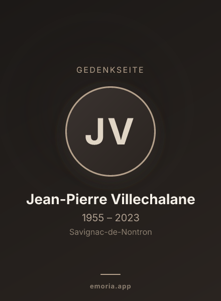 Gedenkportrait von Jean-Pierre Villechalane