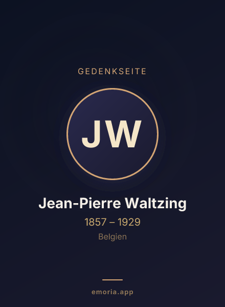 Gedenkportrait von Jean-Pierre Waltzing
