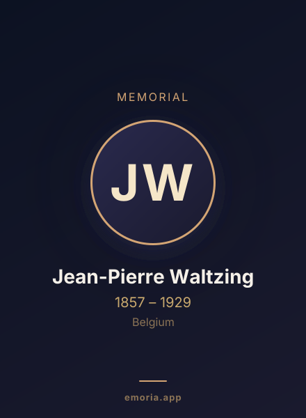 Memorial portrait of Jean-Pierre Waltzing