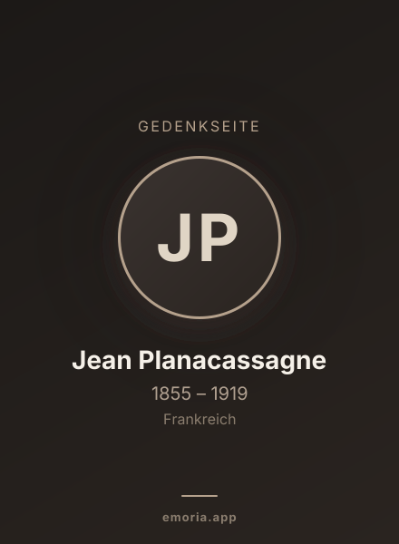 Gedenkportrait von Jean Planacassagne