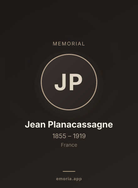 Memorial portrait of Jean Planacassagne