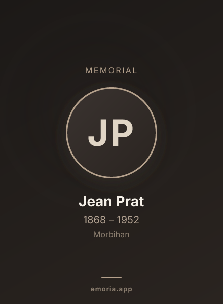 Memorial portrait of Jean Prat