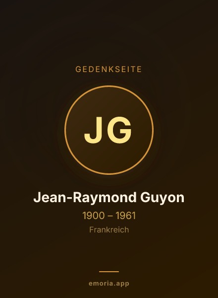 Gedenkportrait von Jean-Raymond Guyon